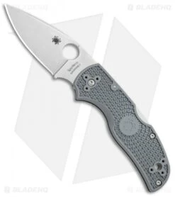 Spyderco Native 5 Lightweight Lockback Knife Gray FRN (3" Satin Maxamet) C41PGY5