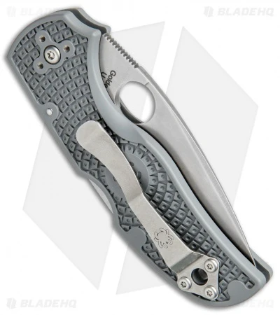 Spyderco Native 5 Lightweight Lockback Knife Gray FRN (3" Satin Maxamet) C41PGY5 5 Spyderco Native 5 Lightweight Lockback Knife Gray FRN (3" Satin Maxamet) C41PGY5 - Image 3