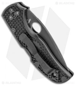 Spyderco Native 5 Lightweight Lockback Knife Black FRN (3" Black) C41PBBK5 -Spyderco Sales Spyderco Native 5 Lightweight LB Black FRN Black C41PBBK5 BHQ 85186 jr side