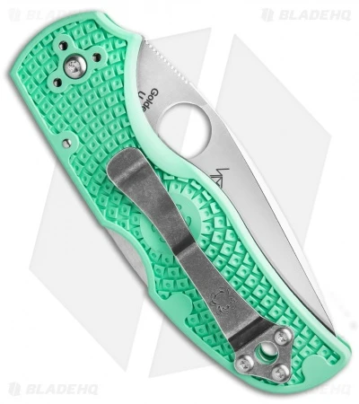 Spyderco Native 5 Exclusive M4 LW Lockback Knife Mint Green FRN (3" Satin) 5 Spyderco Native 5 Exclusive M4 LW Lockback Knife Mint Green FRN (3" Satin) - Image 3