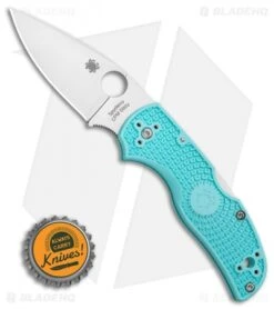 Spyderco Native 5 Lightweight Lockback Knife Teal FRN (3" Satin S90V) C41PTBL5 -Spyderco Sales Spyderco Native 5 Lightweight Lockback Knife Teal FRN 3 Satin S90V C41PTBL5 BHQ 116977 LS Bottlecap