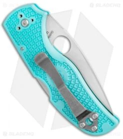 Spyderco Native 5 Lightweight Lockback Knife Teal FRN (3" Satin S90V) C41PTBL5 -Spyderco Sales Spyderco Native 5 Lightweight Lockback Knife Teal FRN 3 Satin S90V C41PTBL5 BHQ 116977 LS Side 2