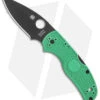 Spyderco Native 5 Exclusive M4 LW Lockback Knife Mint Green FRN (3" Black) -Spyderco Sales Spyderco Native 5 M4 Lightweight LB Mint Green Black BHQ 143202 jr