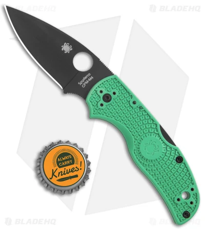 Spyderco Native 5 Exclusive M4 LW Lockback Knife Mint Green FRN (3" Black) 6 Spyderco Native 5 Exclusive M4 LW Lockback Knife Mint Green FRN (3" Black) - Image 4