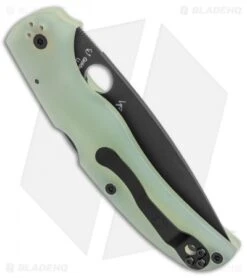 Spyderco Native Chief M4 Exclusive Lockback Knife Natural G-10 (4.08" Black) -Spyderco Sales Spyderco Native Chief M4 Exclusive LB Natural G 10 Black BHQ 126444 jr side