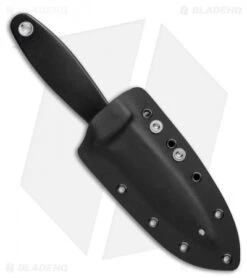 Spyderco Nightstick Fixed Blade Knife Black G-10 (4.1" Satin) FB47GP -Spyderco Sales Spyderco Nightstick Fixed Blade Knife Black G 10 4.14in Satin FB47GP BHQ 106205 LS Sheath