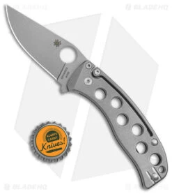 Spyderco PITS Slip Joint Knife Titanium (2.9" Stonewash) C192TIPM390 9 Spyderco PITS Slip Joint Knife Titanium (2.9" Stonewash) C192TIPM390 -Spyderco Sales Spyderco PITS SJ Ti SW BHQ 145704 jr bottlecap
