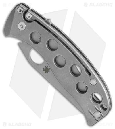 Spyderco PITS Slip Joint Knife Titanium (2.9" Stonewash) C192TIPM390 4 Spyderco PITS Slip Joint Knife Titanium (2.9" Stonewash) C192TIPM390 - Image 2