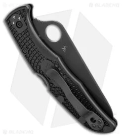 Spyderco Pacific Salt 2 Lockback Knife Black FRN (3.4" Black Serr) C91SBBK2 -Spyderco Sales Spyderco Pacific Salt 2 LB Black FRN Black Serr BHQ 106203 jr side