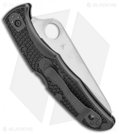 Spyderco Pacific Salt 2 Lockback Knife Black FRN (3.4" Satin) C91PBK2 5 Spyderco Pacific Salt 2 Lockback Knife Black FRN (3.4" Satin) C91PBK2 - Image 3