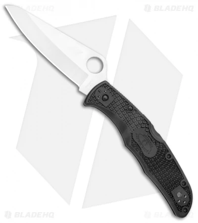 Spyderco Pacific Salt 2 Lockback Knife Black FRN (3.4" Satin) C91PBK2 3 Spyderco Pacific Salt 2 Lockback Knife Black FRN (3.4" Satin) C91PBK2