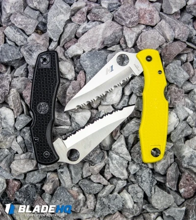 Spyderco Pacific Salt H-1 Knife C91SBK Black FRN (3.81" Satin Serr) 6 Spyderco Pacific Salt H-1 Knife C91SBK Black FRN (3.81" Satin Serr) - Image 4