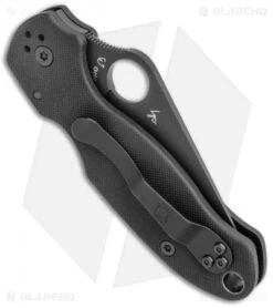 Spyderco Para 3 Compression Lock Knife Black G-10 (3" Black) C223GPBK -Spyderco Sales Spyderco Para 3 Compression Lock Black G 10 Black C223GPBK BHQ 67321 jr side 2