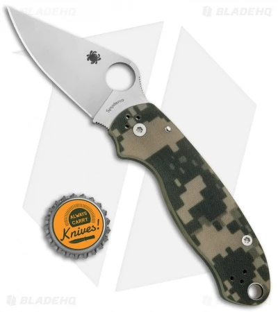 Spyderco Para 3 Compression Lock Knife Digi Camo G-10 (3" Satin) C223GPCMO 6 Spyderco Para 3 Compression Lock Knife Digi Camo G-10 (3" Satin) C223GPCMO - Image 4