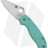 Spyderco Para 3 Lightweight Compression Lock Knife Teal FRN (3" Satin S90V) 1 Spyderco Para 3 Lightweight Compression Lock Knife Teal FRN (3" Satin S90V) -Spyderco Sales Spyderco Para 3 Lightwegiht Compression Lock Teal FRN Satin C223PTBL BHQ 125369 jr