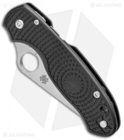 Spyderco Para 3 Lightweight Compression Lock Folding Knife Black FRN (3" Satin) -Spyderco Sales Spyderco Para 3 Lightweight Compression Lock Black FRN Satin C223PBK BHQ 93614 jr spine