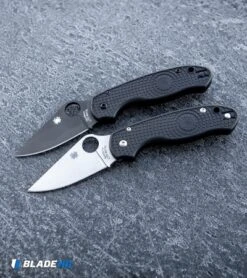 Spyderco Para 3 Lightweight Compression Lock Folding Knife Black LW (3" Black) -Spyderco Sales Spyderco Para 3 Lightweight Compression Lock Folding Knife Black FRN Satin BHQ 93614 kp frozen web 1