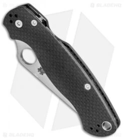 Spyderco Paramilitary 2 Knife Carbon Fiber (3.4" Satin Serr 52100) -Spyderco Sales Spyderco Paramilitary 2 CF Satin Serr C81CF52100PS2 BHQ 37160 jr spine