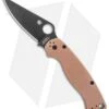 Spyderco Paramilitary 2 Compression Lock Knife Copper (3.5" Black CPM-REX 45) -Spyderco Sales Spyderco Paramilitary 2 Compression Lock Copper Black C81CUPBK2 BHQ 126452 jr