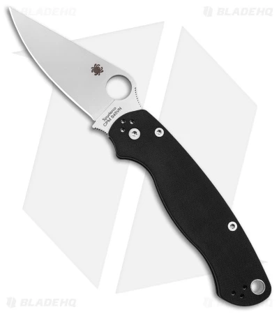 Spyderco Paramilitary 2 Compression Lock Knife G-10 (3.4" Satin S45VN) C81GP2 3 Spyderco Paramilitary 2 Compression Lock Knife G-10 (3.4" Satin S45VN) C81GP2