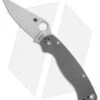 Spyderco Paramilitary 2 Knife Dark Gray G-10 (3.4" Stonewash Maxamet) C81GPDGY2 -Spyderco Sales Spyderco Paramilitary 2 Dark Gray G10 satin maxamet BHQ 71341 er