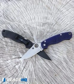 Spyderco Paramilitary 2 Compression Lock Knife G-10 (3.4" Black) C81GPBK2 15 Spyderco Paramilitary 2 Compression Lock Knife G-10 (3.4" Black) C81GPBK2 -Spyderco Sales Spyderco Paramilitary 2 Knife Blue Purple G 10 Satin CPM S110V C81GPDBL2 BHQ 31164 kp white stump web 1