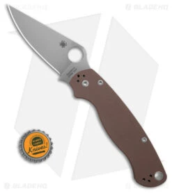 Spyderco Paramilitary 2 Knife - CPM-15V / Brown G-10 C81GPBN15V2 -Spyderco Sales Spyderco Paramilitary 2 Knife CPM 15 V Brown G10 BHQ 179354 td size1