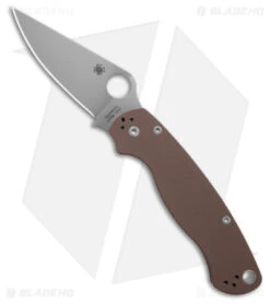 Spyderco Paramilitary 2 Knife - CPM-15V / Brown G-10 C81GPBN15V2
