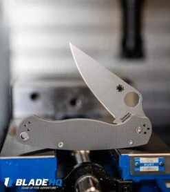 Spyderco Paramilitary 2 Knife Dark Gray G-10 (3.4" Stonewash Maxamet) C81GPDGY2 -Spyderco Sales Spyderco Paramilitary 2 Knife Dark Gray G 10 Satin Maxamet C81GPDGY2 BHQ 71341 kp cnc web