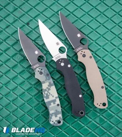 Spyderco Paramilitary 2 Compression Lock Knife G-10 (3.4" Satin S45VN) C81GP2 11 Spyderco Paramilitary 2 Compression Lock Knife G-10 (3.4" Satin S45VN) C81GP2 - Image 9