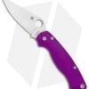 Spyderco Paramilitary 2 Compression Lock Knife Purple Aluminum (3.4" Satin) BHQ -Spyderco Sales Spyderco Paramilitary 2 Purple Aluminum Satin C81ALPPR2 BHQ 137752 jr