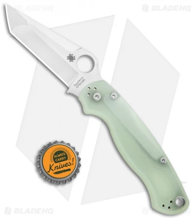 Spyderco M4 Tanto Paramilitary 2 Knife Natural G-10 (3.4" Satin) C81GM4PT2 6 Spyderco M4 Tanto Paramilitary 2 Knife Natural G-10 (3.4" Satin) C81GM4PT2 - Image 4