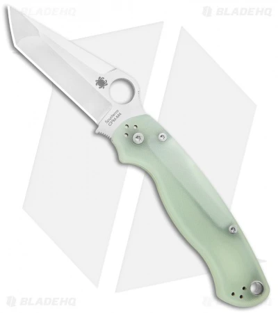 Spyderco M4 Tanto Paramilitary 2 Knife Natural G-10 (3.4" Satin) C81GM4PT2 3 Spyderco M4 Tanto Paramilitary 2 Knife Natural G-10 (3.4" Satin) C81GM4PT2