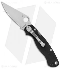 Spyderco Sales -Spyderco Sales Spyderco Paramilitary 2 left handed G 10 satin C81GPLE2 BHQ 50821 er