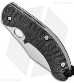Spyderco Perrin PPT Sprint Run Knife Carbon Fiber (3.16" Satin) C135CFP -Spyderco Sales Spyderco Perrin PPT Sprint Run CF Satin C135CFP BHQ 78699 jr spine