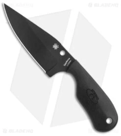 Spyderco Perrin Subway Bowie Fixed Blade Knife FRN (2.5" Black)