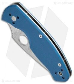 Spyderco Persistence Folding Knife Blue G-10 (2.75" Satin) C136GPBL -Spyderco Sales Spyderco Persistence Blue G 10 C136GPBL BHQ 12604 jr spine