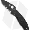 Spyderco Persistence Lightweight Liner Lock Black (2.75" Black Serr) C136PSBBK -Spyderco Sales Spyderco Persistence Lightweight LL Black Black Serr BHQ 139717 jr 2
