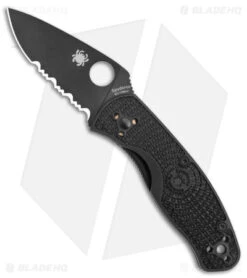 Spyderco Persistence Lightweight Liner Lock Black (2.75" Black Serr) C136PSBBK