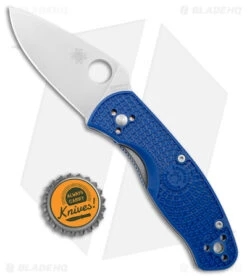 Spyderco Persistence Lightweight Liner Lock Knife Blue FRN (2.75" Satin S35VN) -Spyderco Sales Spyderco Persistence Lightweight LL Blue FRN Satin BHQ 145699 jr bottlecap