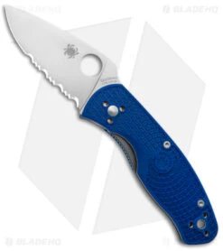 Spyderco Persistence Lightweight Liner Lock Knife Blue (Satin S35VN Part Serr)