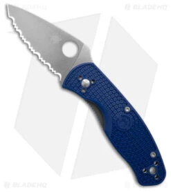 Spyderco Persistence Lightweight Liner Lock Knife Blue (Satin S35VN Serr)
