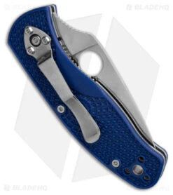 Spyderco Persistence Lightweight Liner Lock Knife Blue (Satin S35VN Serr) 7 Spyderco Persistence Lightweight Liner Lock Knife Blue (Satin S35VN Serr) -Spyderco Sales Spyderco Persistence Lightweight Liner Lock Knife Blue Satin S35VN Serr BHQ 145701 td side
