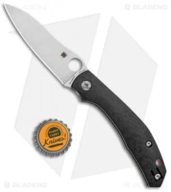 Spyderco Phillips Kapara Compression Lock Knife Carbon Fiber (3.5" Satin) -Spyderco Sales Spyderco Phillips Kapara Compression Lock CF Satin C241CFP BHQ 82800 jr bottlecap