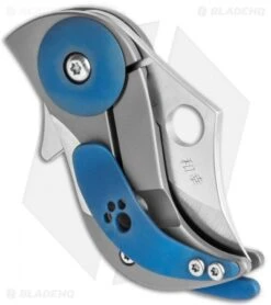 Spyderco Pochi Frame Lock Knife Titanium (1.56" Satin S45VN) 10 Spyderco Pochi Frame Lock Knife Titanium (1.56" Satin S45VN) -Spyderco Sales Spyderco Pochi FL Ti Satin C256TIP BHQ 112401 jr side