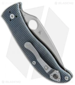 Spyderco Polestar Liner Lock Knife Gray G-10 (3.3" Satin) C220GPGY -Spyderco Sales Spyderco Polestar LL Gray G 10 C220GPGY BHQ 50832 jr side 2