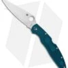 Spyderco Police 4 Lightweight Knife Blue FRN (4.3" Satin Serr) C07FP4K390 -Spyderco Sales Spyderco Police 4 Lightweight Blue FRN Saitn Serr C07FS4K390 BHQ 125870 jr