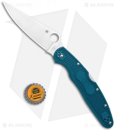 Spyderco Police 4 Lightweight Blue FRN Knife (4.3" Satin K390) C07FP4K390 6 Spyderco Police 4 Lightweight Blue FRN Knife (4.3" Satin K390) C07FP4K390 - Image 4