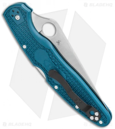 Spyderco Police 4 Lightweight Blue FRN Knife (4.3" Satin K390) C07FP4K390 5 Spyderco Police 4 Lightweight Blue FRN Knife (4.3" Satin K390) C07FP4K390 - Image 3