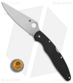 Spyderco Police 4 Lockback Knife Black G-10 (4.4" Satin K390) C07GP4 9 Spyderco Police 4 Lockback Knife Black G-10 (4.4" Satin K390) C07GP4 -Spyderco Sales Spyderco Police 4 black G10 satin BHQ 50812 er bottlecap